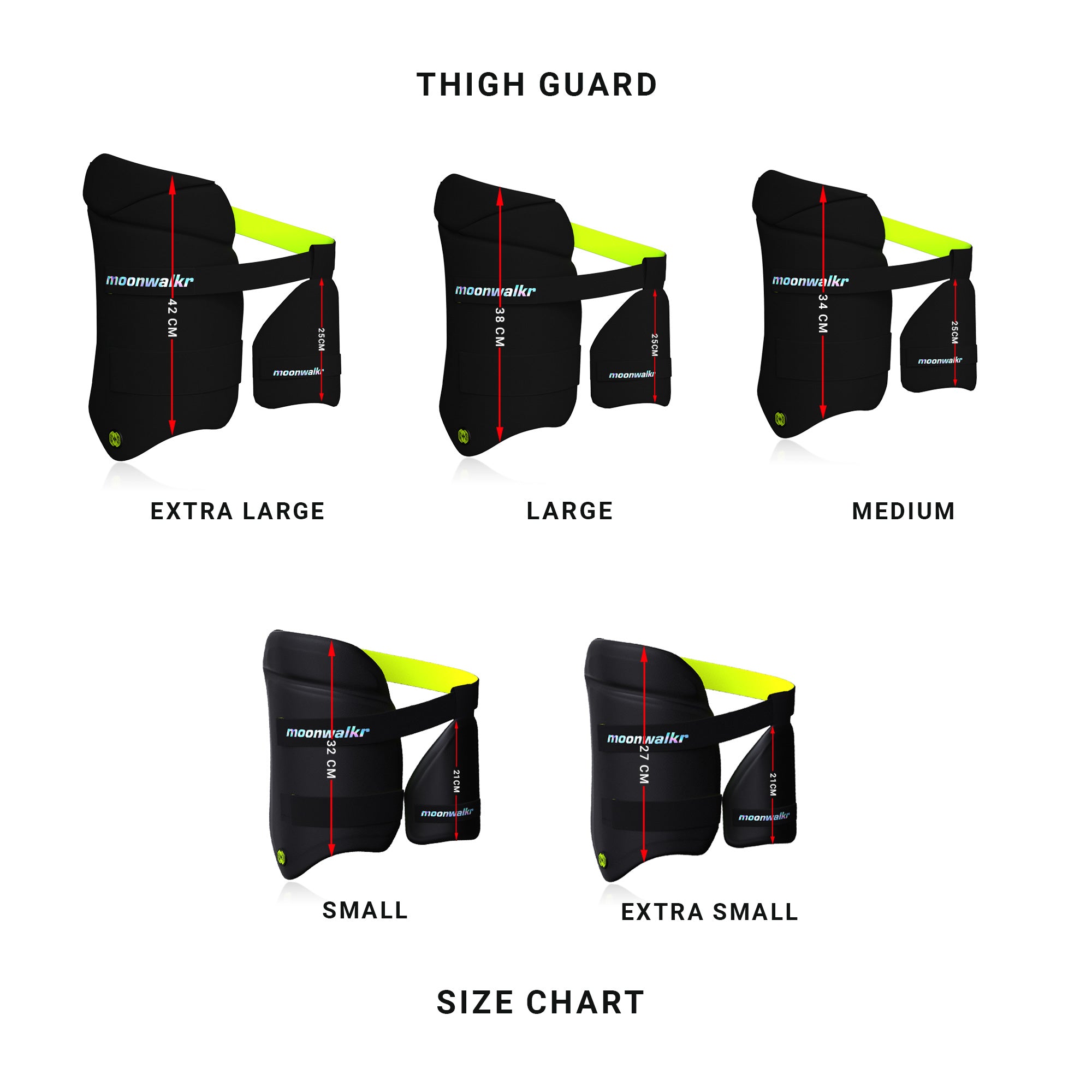 Moonwalkr size chart