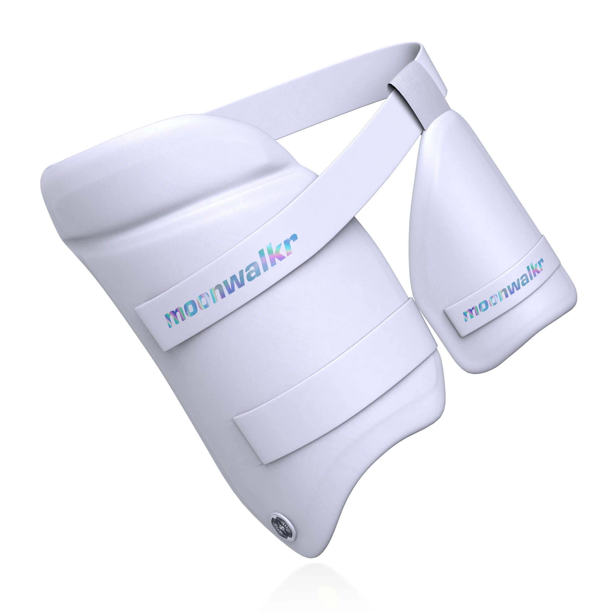 White cricket thigh pads moonwalkr