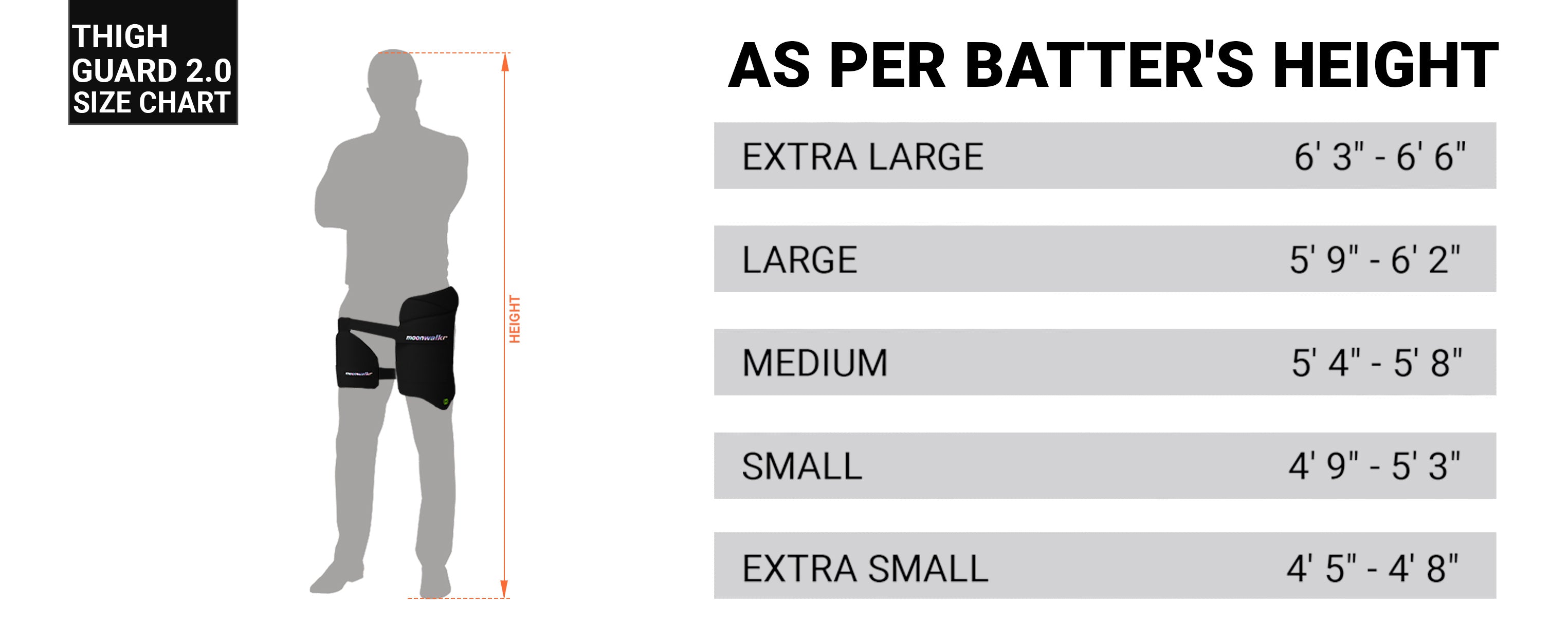 Thigh Guard Size Chat